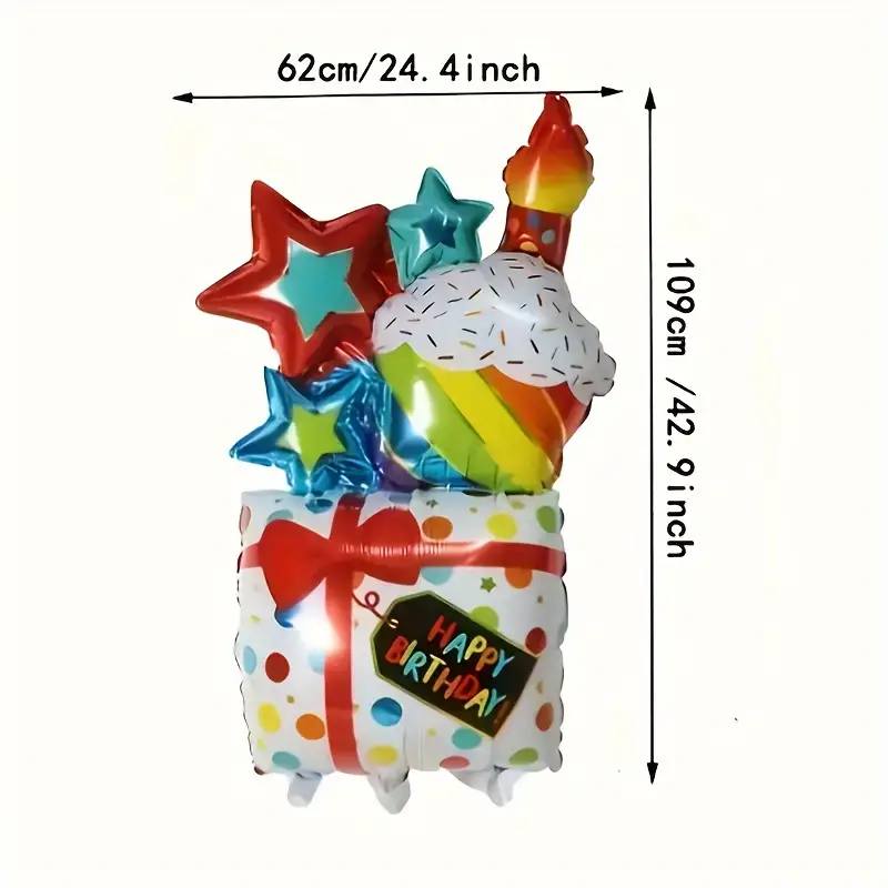 42-Inch Happy Birthday Cake Box Balloon