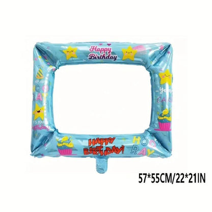 1pc Happy Birthday Photo Booth Frame Balloon