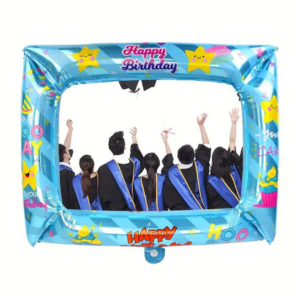 1pc Happy Birthday Photo Booth Frame Balloon