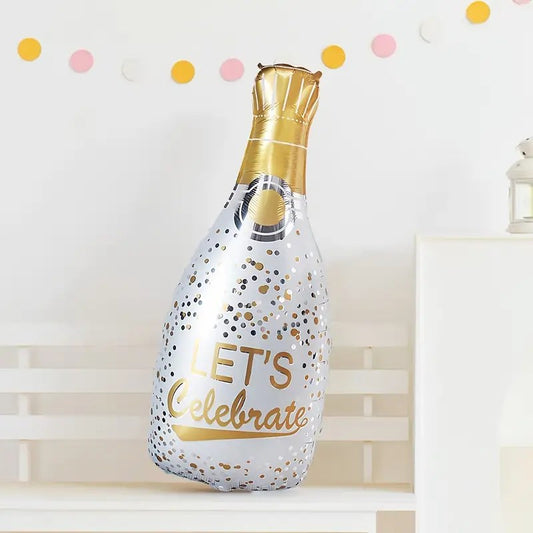 1pc Festive 99.06cm Wine Bottle Foil Balloon in Mixed Colors