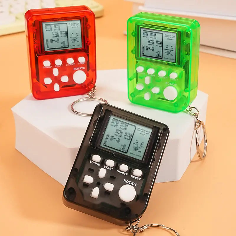 Nostalgic Electronic Mini Game Keychain Console.